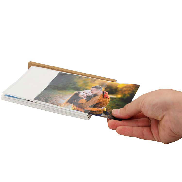 Doğal Ahşap Pencereli Çekmeceli Fotoğraf Albümü - 5