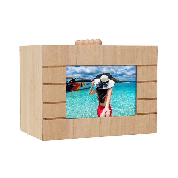 Doğal Ahşap Pencereli Çekmeceli Fotoğraf Albümü - 1