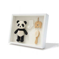 Ahşap Derin Beyaz Hatıra Kutusu - 17x22cm - 4