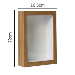 Ahşap Derin Kahverengi Hatıra Kutusu - 17x22cm - 5