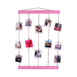 Ahşap İpli Mandallı Duvar Anı Çerçevesi - 50x72 - 9