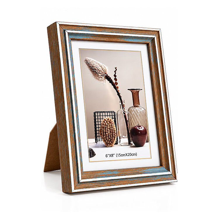 Ahşap Eskitme Fotoğraf Çerçevesi - 15x20cm - 1