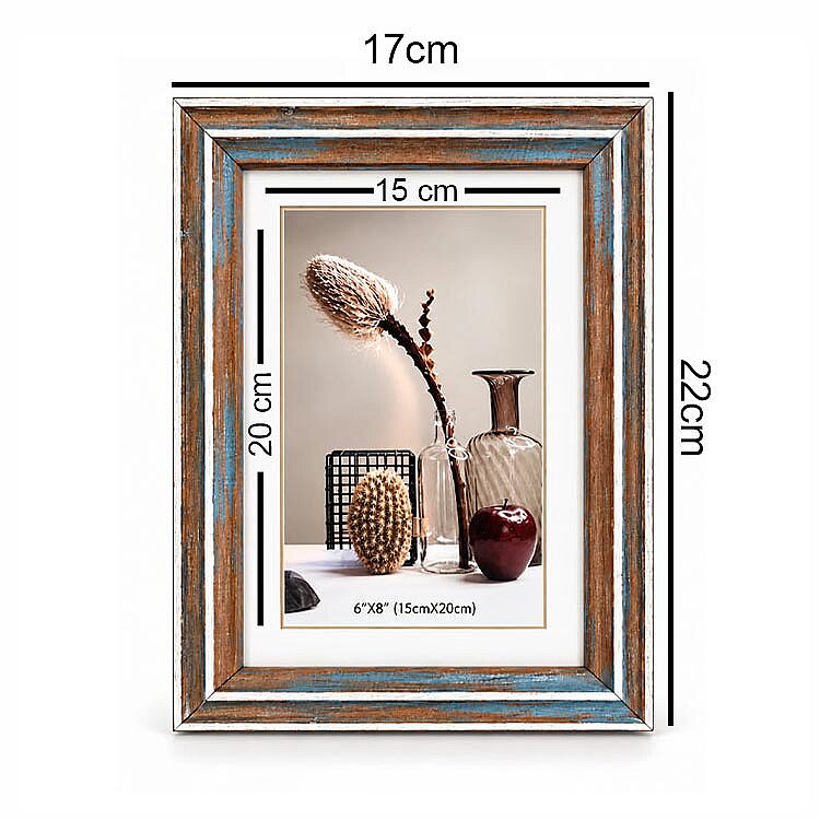 Ahşap Eskitme Fotoğraf Çerçevesi - 15x20cm - 4