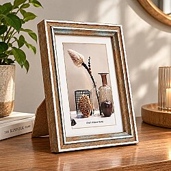 Ahşap Eskitme Fotoğraf Çerçevesi - 15x20cm - NobbyStar (1)