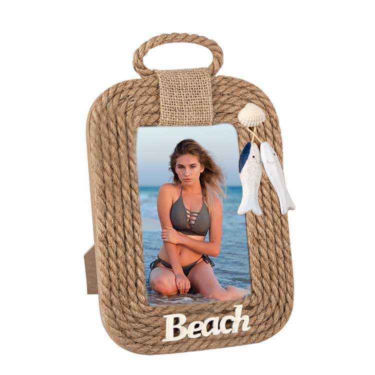 Beach Hasır İpli 10x15 Ahşap Çerçeve - 5
