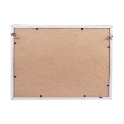 Ahşap Hasır İpli Puantiyeli Fotoğraf Çerçevesi - 27x32cm - 4