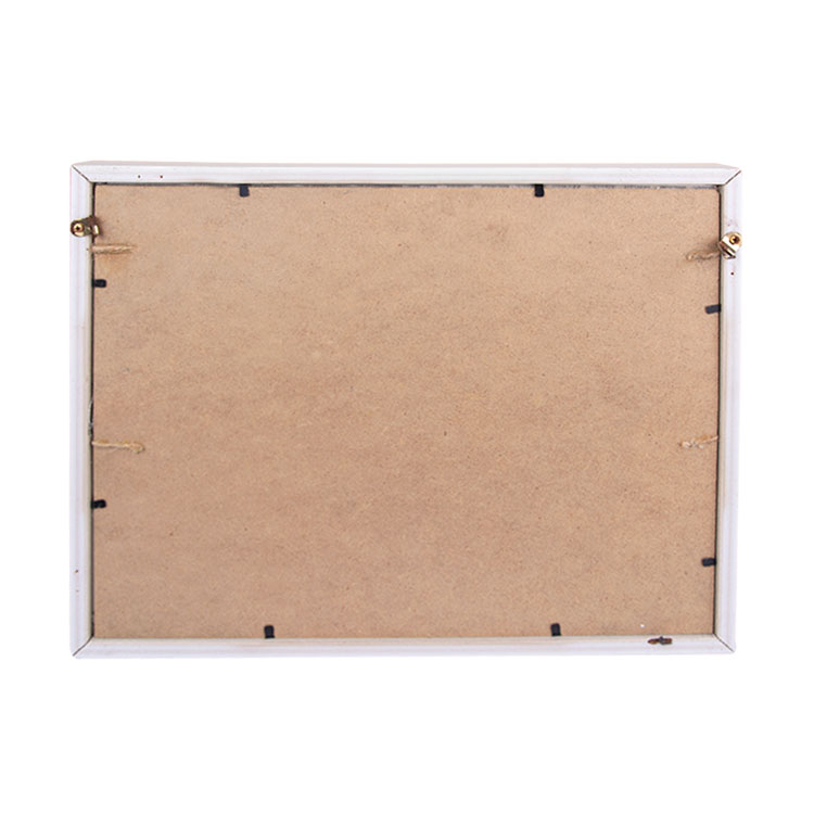 Ahşap Hasır İpli Puantiyeli Fotoğraf Çerçevesi - 27x32cm - 4