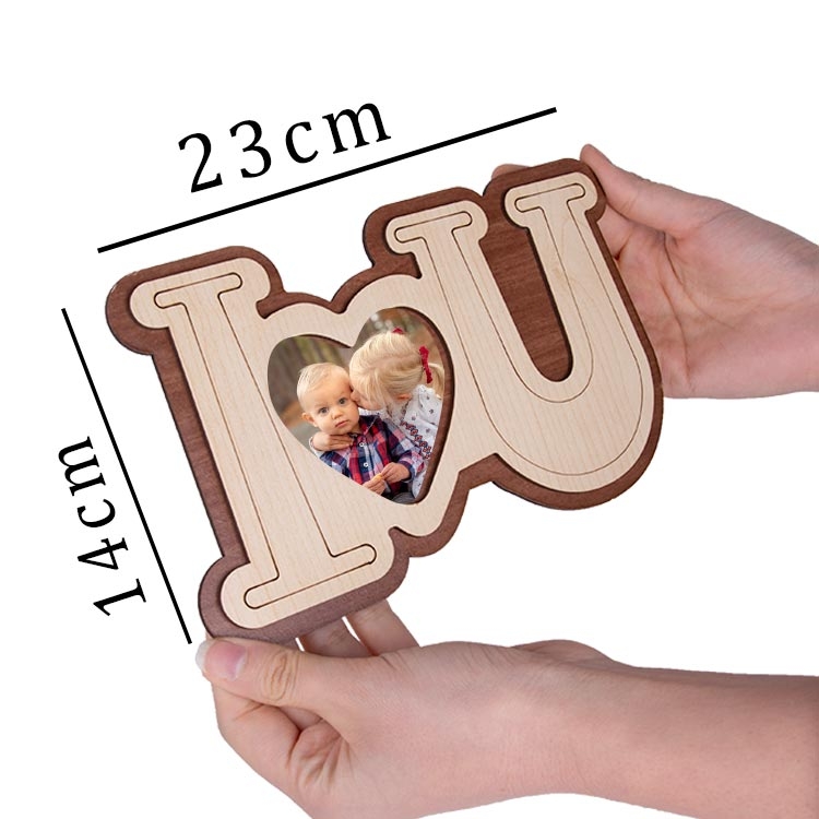 Ahşap I Love You 14x23cm Çerçeve - 10'lu Paket - 2