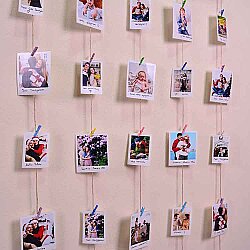 Ahşap İpli Mandalı Fotoğraf Çerçevesi - 50x70cm - NobbyStar (1)