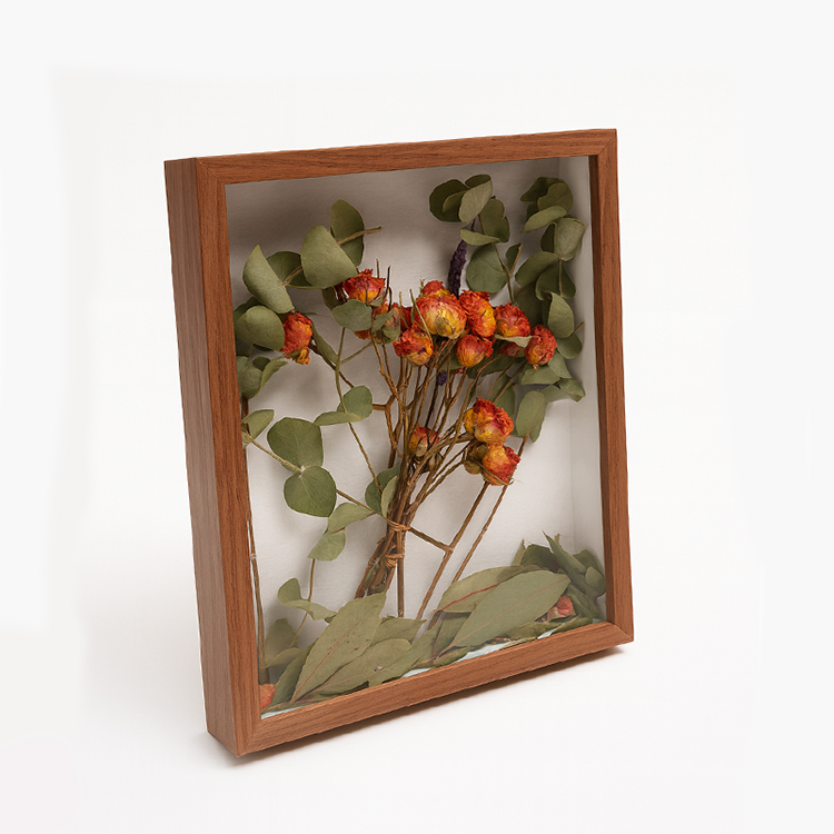 Ahşap Kahverengi Derin Çerçeve Kutu - 22x27cm - 2