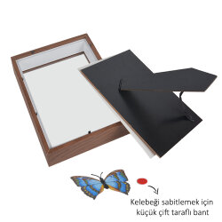 Ahşap Kahverengi Derin Çerçeve Kutu - 22x27cm - 6