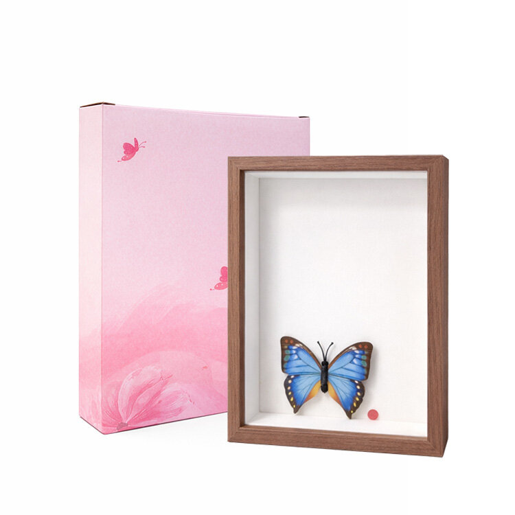 Ahşap Kahverengi Derin Çerçeve Kutu - 22x27cm - 11