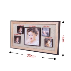 5'li Ahşap Fotoğraflı Magnet Çerçeve - 18x33cm - 5