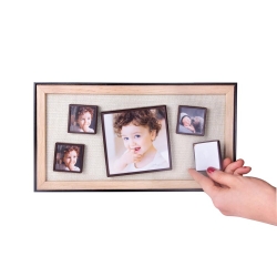 5'li Ahşap Fotoğraflı Magnet Çerçeve - 18x33cm - 4