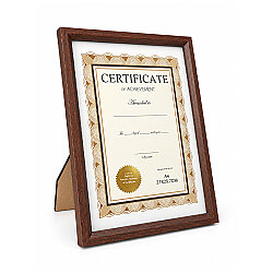 Ahşap Klasik A4 Diploma ve Sertifika Çerçevesi - 21x29.7cm - NobbyStar