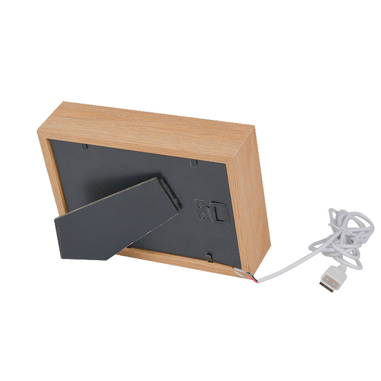 Ahşap Led Işıklı Laleli Fotoğraf Çerçevesi - 3