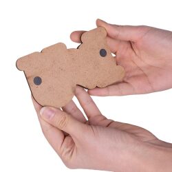 Ahşap I Love You Fotoğraflı Magnet - 10'lu Paket - 3
