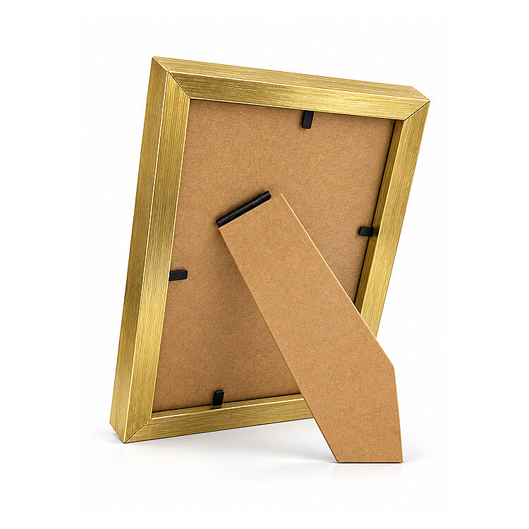 Ahşap Metalik Gold Fotoğraf Çerçevesi - 10x15cm - 5