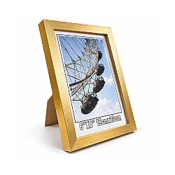 Ahşap Metalik Gold Fotoğraf Çerçevesi - 15x20cm - NobbyStar