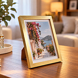 Ahşap Metalik Gold Fotoğraf Çerçevesi - 15x20cm - NobbyStar (1)