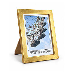Ahşap Metalik Gold Fotoğraf Çerçevesi - 15x20cm - NobbyStar