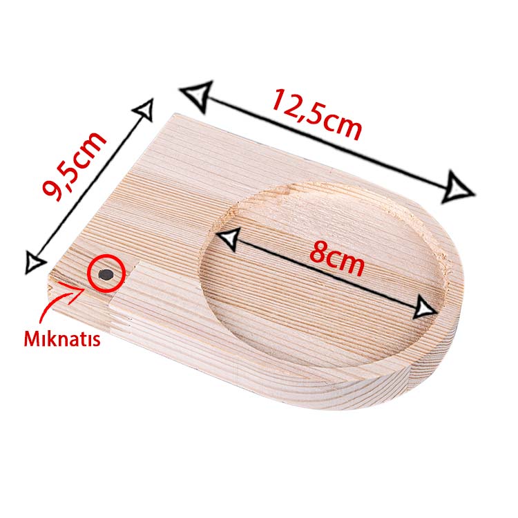 Ahşap Mıknatıslı Bardak Altlığı - Stand - 3