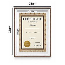 Ahşap Modern A4 Diploma ve Sertifika Çerçevesi - 21x29.7cm - 4