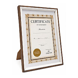 Ahşap Modern A4 Diploma ve Sertifika Çerçevesi - 21x29.7cm - NobbyStar
