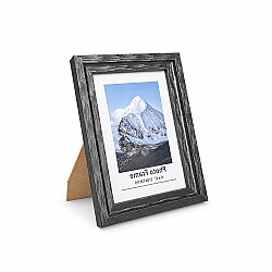 Ahşap Modern Antrasit Fotoğraf Çerçevesi - 10x15cm - NobbyStar