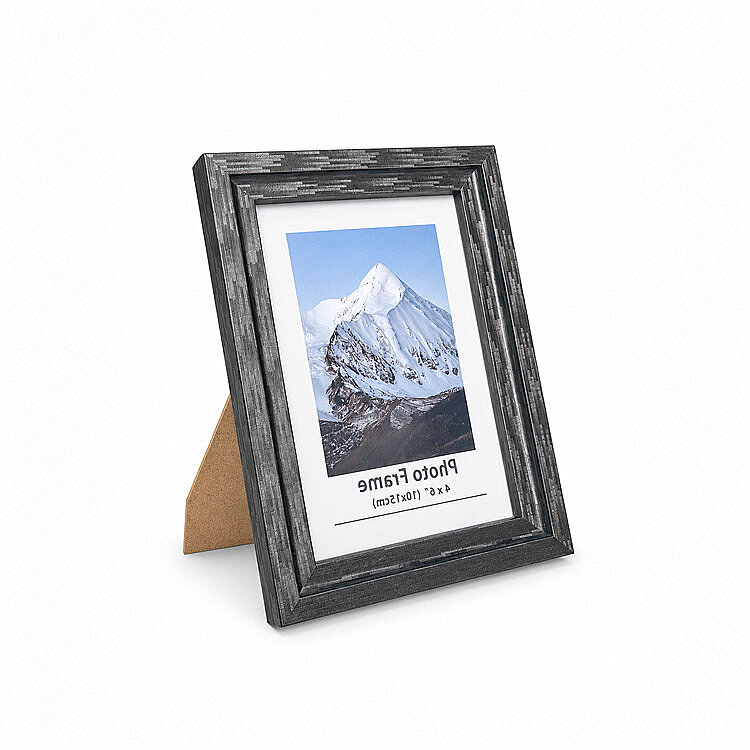 Ahşap Modern Antrasit Fotoğraf Çerçevesi - 10x15cm - 1