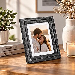 Ahşap Modern Antrasit Fotoğraf Çerçevesi - 10x15cm - NobbyStar (1)