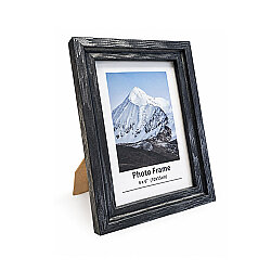 Ahşap Modern Antrasit Fotoğraf Çerçevesi - 10x15cm - NobbyStar