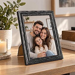 Ahşap Modern Antrasit Fotoğraf Çerçevesi - 15x20cm - NobbyStar (1)