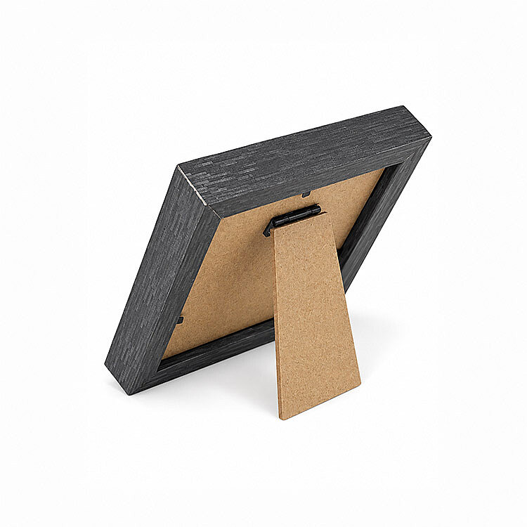 Ahşap Modern Antrasit Mini Fotoğraf Çerçeve - 10x10cm - 5