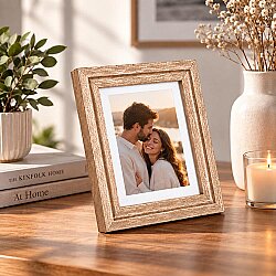 Ahşap Modern Bronz Gold Fotoğraf Çerçevesi - 10x15cm - NobbyStar (1)