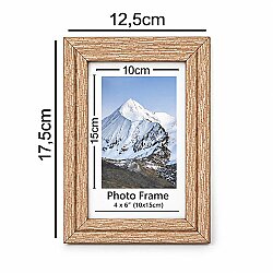 Ahşap Modern Bronz Gold Fotoğraf Çerçevesi - 10x15cm - 4