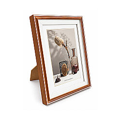 Ahşap Paspartulu Ceviz Rengi Fotoğraf Çerçevesi - 15x20cm - NobbyStar
