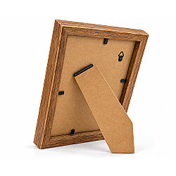 Ahşap Paspartulu Ceviz Rengi Fotoğraf Çerçevesi - 10x15cm - 5