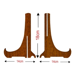Ahşap Teşhir Ayak Standı - 18cm - 1