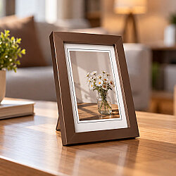 Ahşap Vizon Kahverengi Fotoğraf Çerçevesi - 10x15cm - NobbyStar (1)