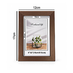 Ahşap Vizon Kahverengi Fotoğraf Çerçevesi - 10x15cm - 4
