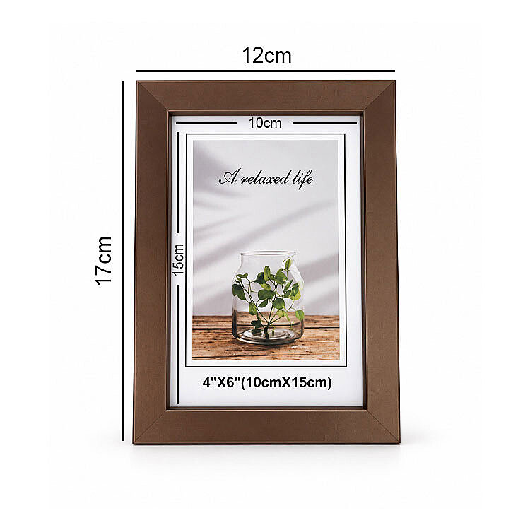 Ahşap Vizon Kahverengi Fotoğraf Çerçevesi - 10x15cm - 4