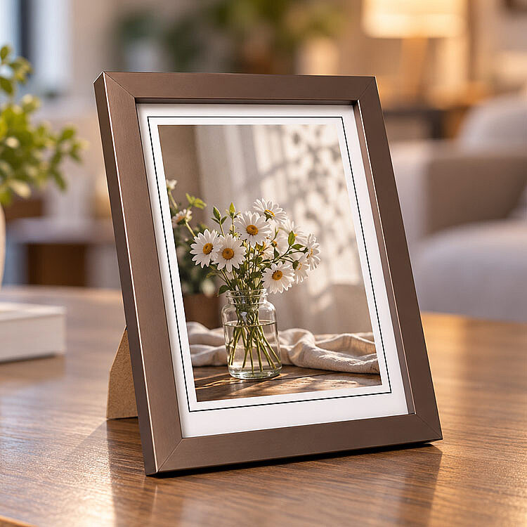 Ahşap Vizon Kahverengi Fotoğraf Çerçevesi - 15x20cm - 2