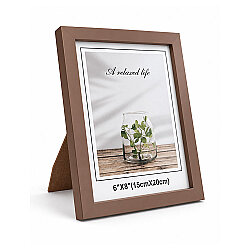 Ahşap Vizon Kahverengi Fotoğraf Çerçevesi - 15x20cm - NobbyStar