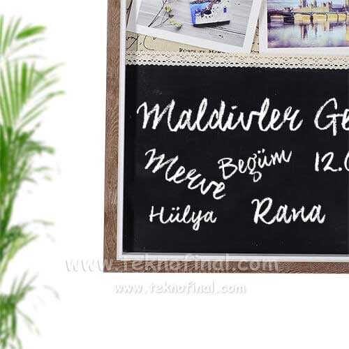 Ahşap Yazı Tahtalı İpli Duvar Fotoğraf Çerçevesi - 2