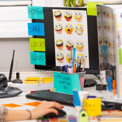 Akıllı Not Kağıdı 7x10cm 100 Yaprak Yapışkansız Post-it - 5