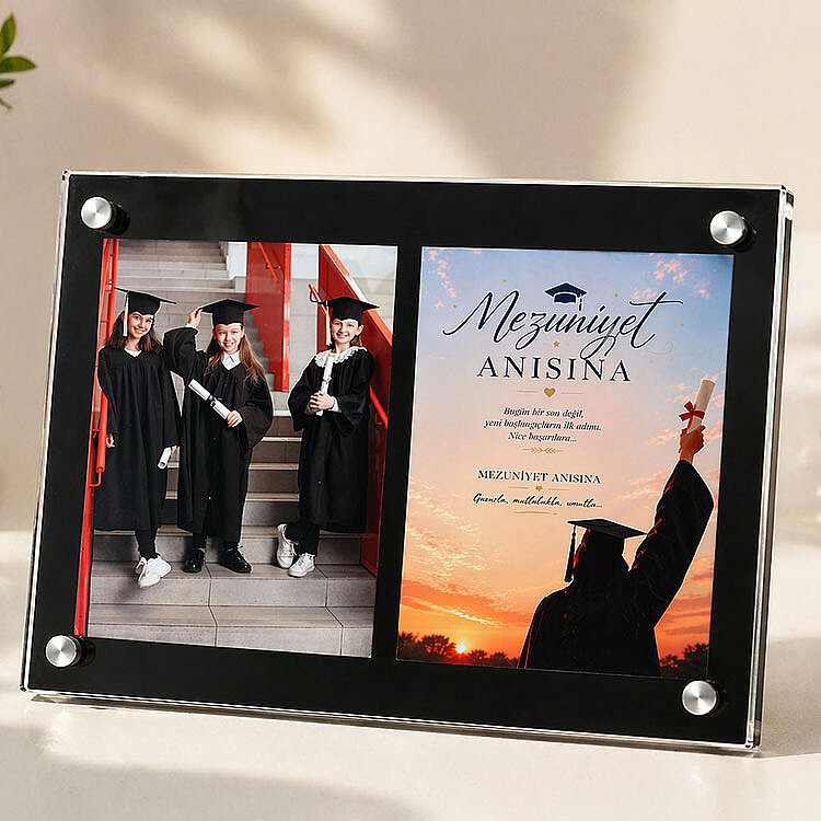 Akrilik İkili Fotoğraf Çerçevesi - 13x18cm - 2