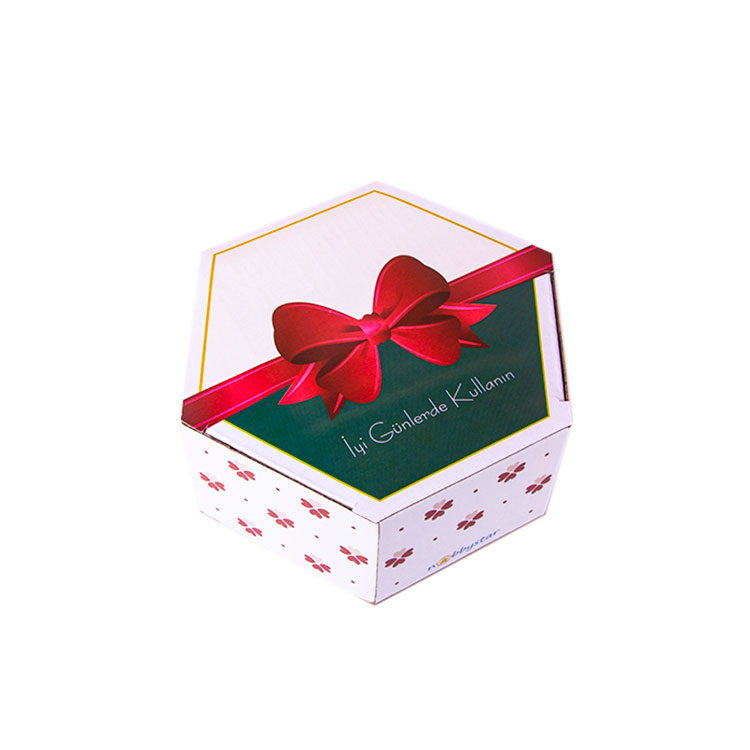 Altıgen Hediye Kutusu - 15x13x6,5cm - 1
