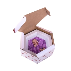 Altıgen Hediye Kutusu - 15x13x6,5cm - 3