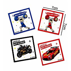 Arabalı ve Motorlu Mini Akıllı Not Kağıdı 100 Yaprak Yapışkanız Post-it - 4'lü Paket - 3